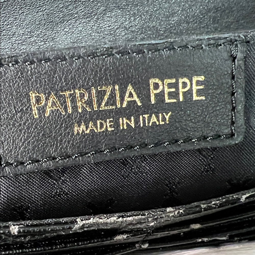 Patrizia Pepe Black and Green Shoulder Bag - Picture 6 of 15